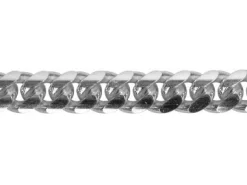 Sterling Silver 8.0mm Filed Bevelled Curb Chain Loose Unhallmarked