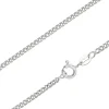 Sterling Silver 2.12mm Filed Curb 20"/50cm Unhallmarked 100% Recycled Silver