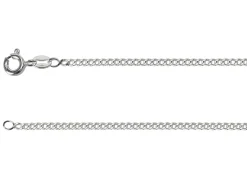 Sterling Silver 2.12mm Filed Curb 18"/45cm Unhallmarked 100% Recycled Silver