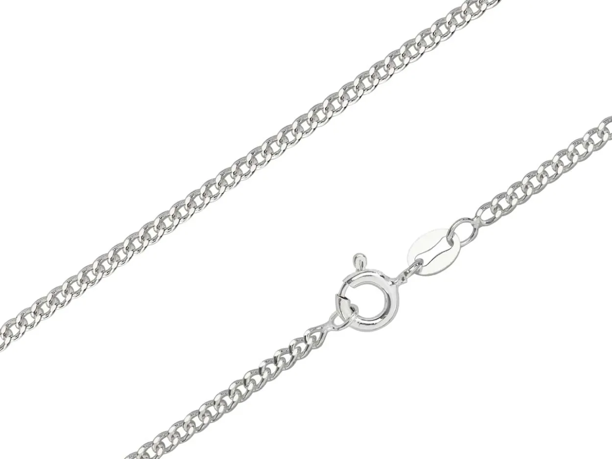 Sterling Silver 2.12mm Filed Curb 24"/60cm Unhallmarked 100% Recycled Silver