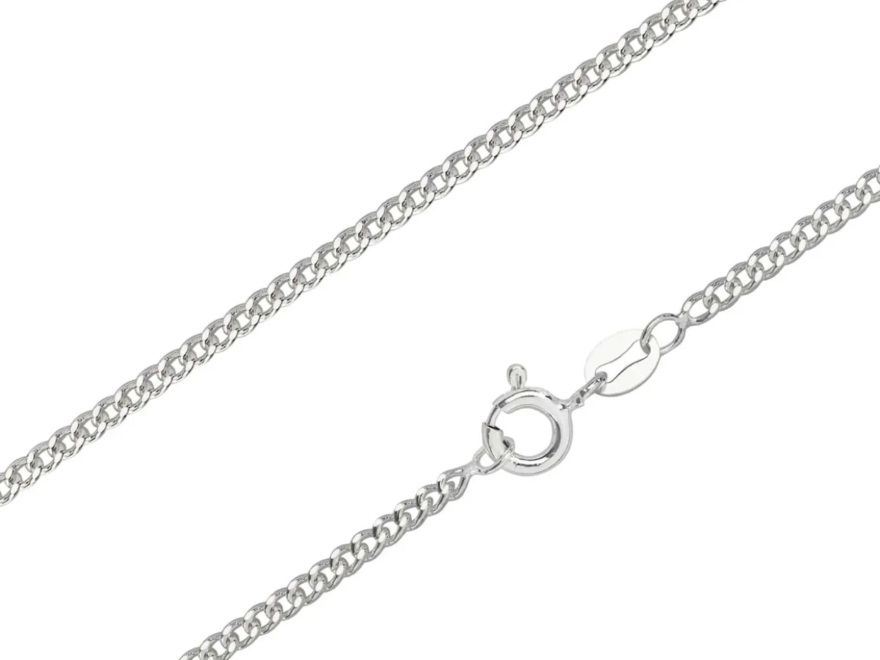 Sterling Silver 2.12mm Filed Curb 28"/70cm Unhallmarked 100% Recycled Silver