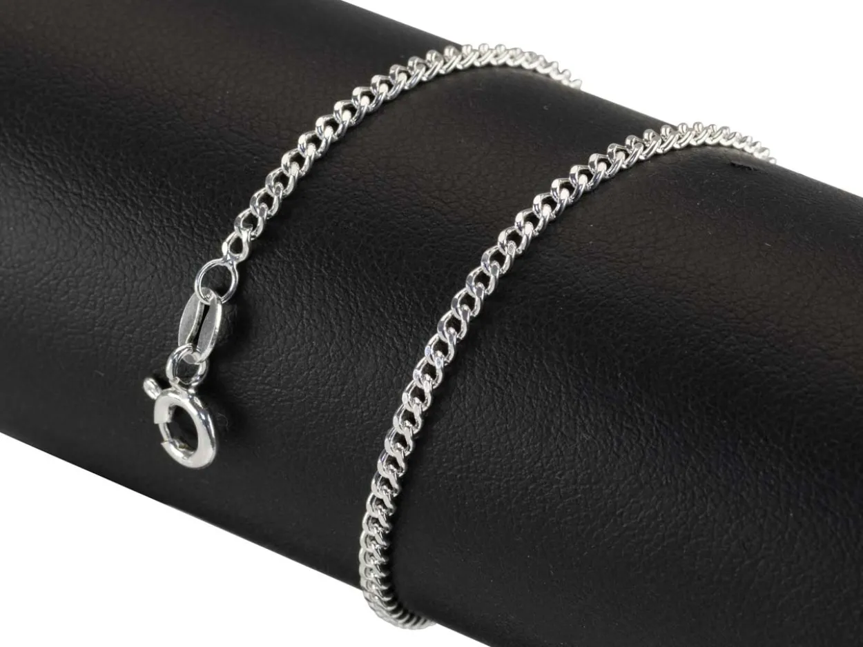 Sterling Silver 2.12mm Filed Curb 28"/70cm Unhallmarked 100% Recycled Silver
