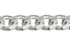 Sterling Silver 10.3mm Filed Curb Bracelet 8.5