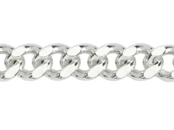Sterling Silver 8.9mm Filed Curb Chain 20