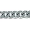Sterling Silver 7.7mm Filed Curb Chain Loose Unhallmarked