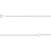 Sterling Silver 0.9mm Flat Filed Oval Trace Chain With Extender 18-20"/45-50cm Unhallmarked