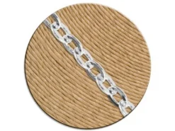 Sterling Silver 5.3mm Flat Filed Oval Trace Chain Loose Unhallmarked 100% Recycled Silver