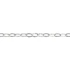 Sterling Silver 6.5mm Flat Hammered Oval Trace Chain Loose Unhallmarked 100% Recycled Silver