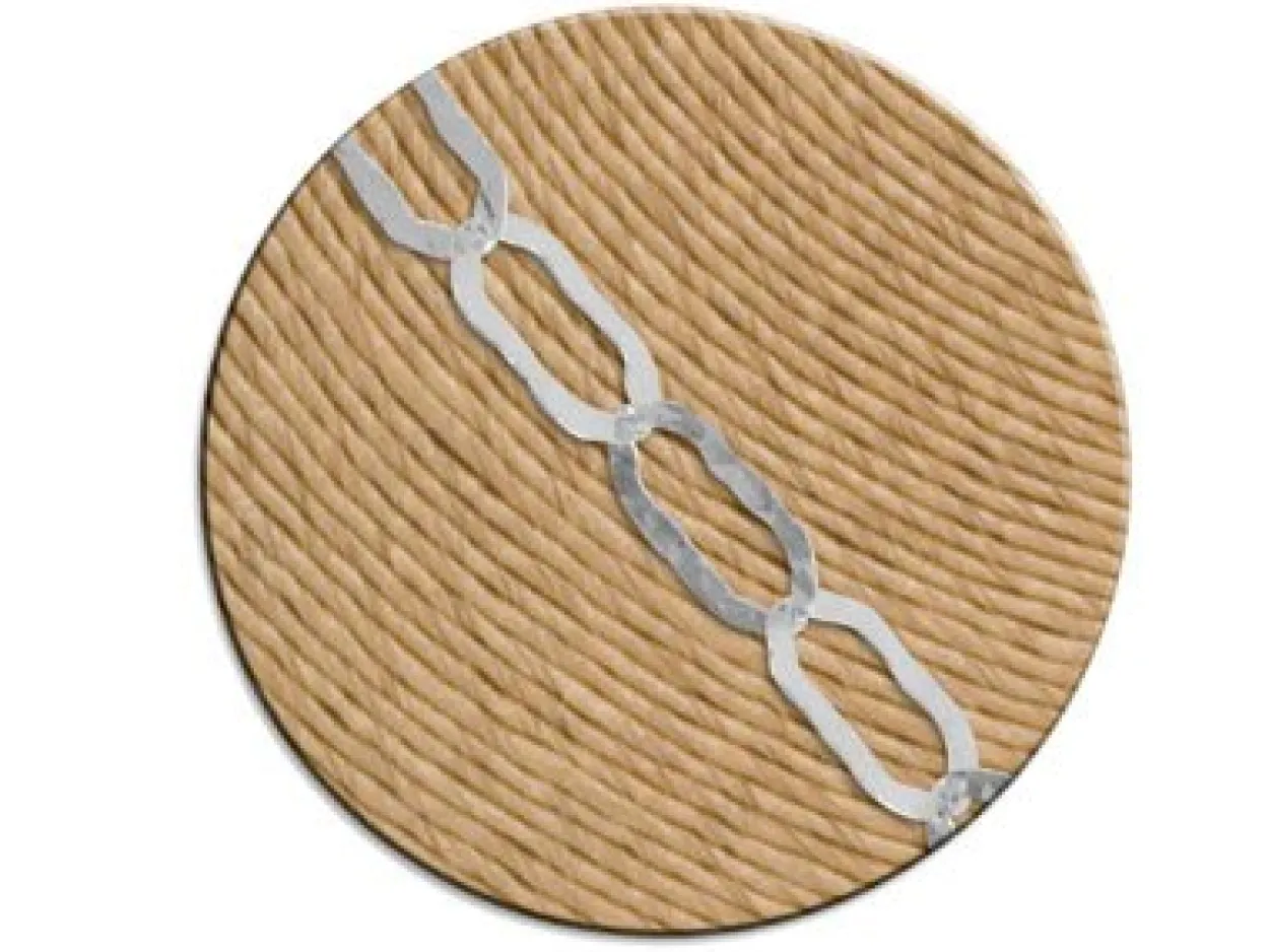 Sterling Silver 6.0mm Flat Hammered Oval Trace Chain Loose Unhallmarked 100% Recycled Silver