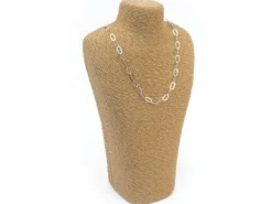 Sterling Silver 6.0mm Flat Hammered Oval Trace Chain Loose Unhallmarked 100% Recycled Silver