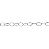 Sterling Silver 11.0mm Flat Hammered Round Trace Chain Loose Unhallmarked 100% Recycled Silver