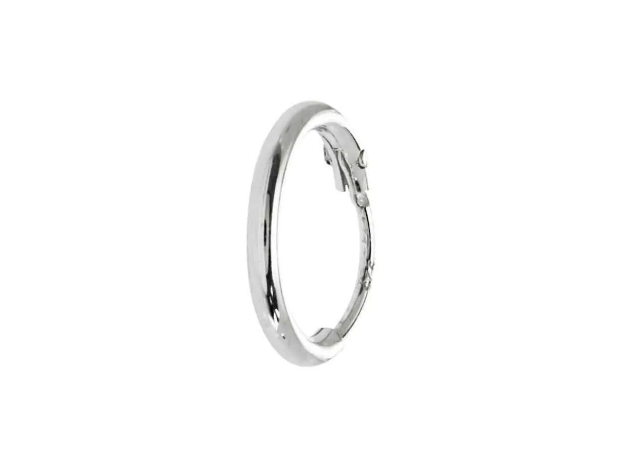 Sterling Silver 10.0mm Hinged Sleeper Hoops, Pack Of 2