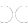 Sterling Silver 20.0mm Hinged Sleeper Hoops, Pack Of 2