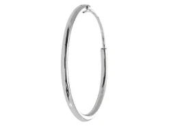 Sterling Silver 20.0mm Hinged Sleeper Hoops, Pack Of 2