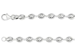 Sterling Silver 4.0mm Hollow Marine Chain 18"/45cm Hallmarked