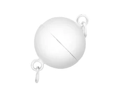 Sterling Silver 8mm Magnetic Plain Ball Clasp