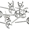 Sterling Silver 5mm Martini Claw Earrings Pack of 10