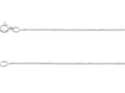 Sterling Silver 1.0mm Mini Round Belcher Chain 18"/45cm Unhallmarked