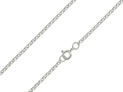 Sterling Silver 2.2mm Mini Round Belcher Chain 18"/45cm Unhallmarked