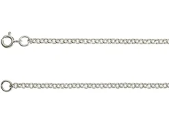Sterling Silver 2.7mm Mini Round Belcher Chain 18"/45cm Hallmarked