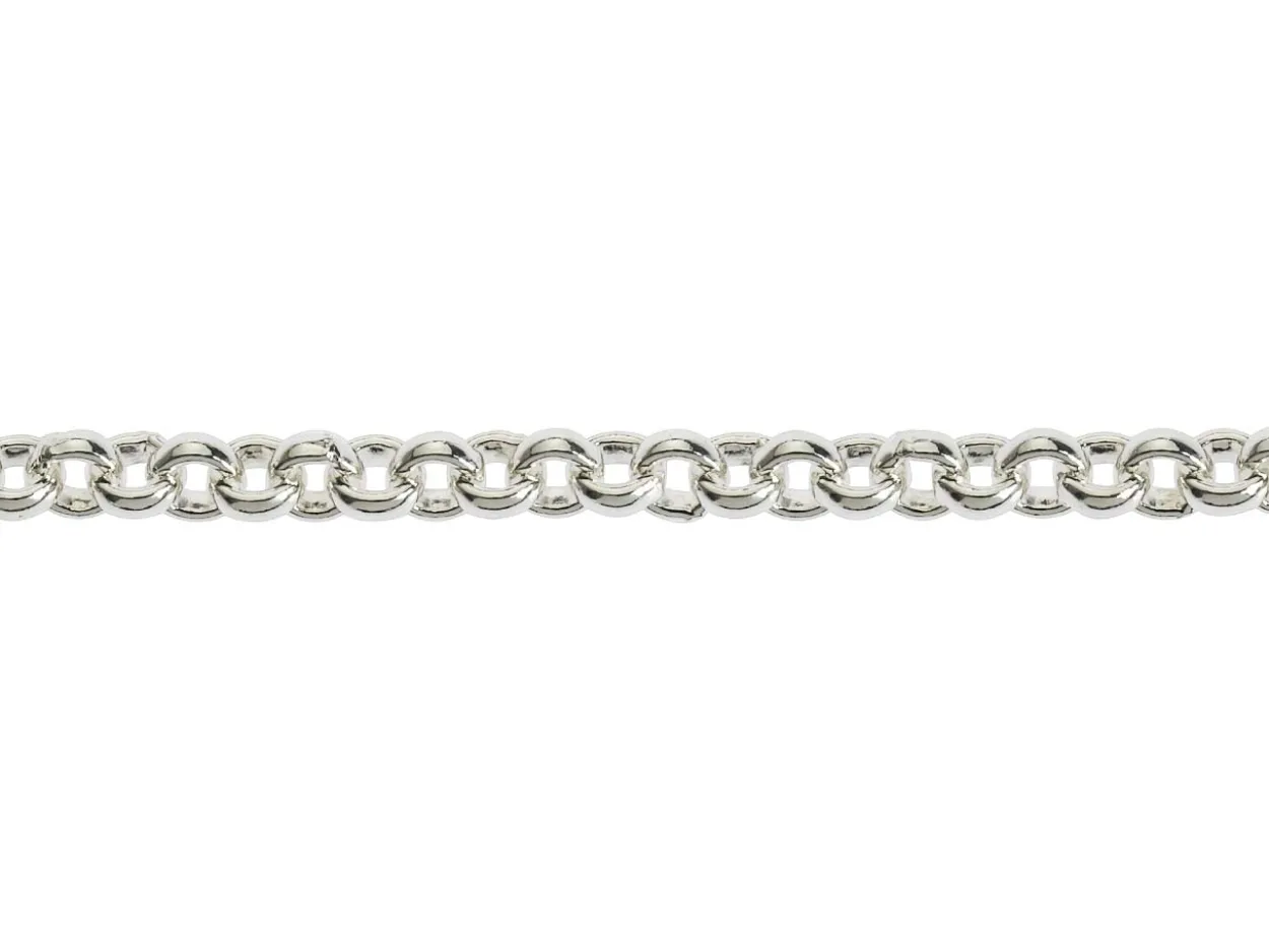 Sterling Silver 2.7mm Mini Round Belcher Chain 16"/40cm Unhallmarked