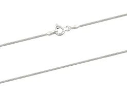 Sterling Silver 0.9mm Mini Round Snake Chain 16"/40cm Unhallmarked 100% Recycled Silver