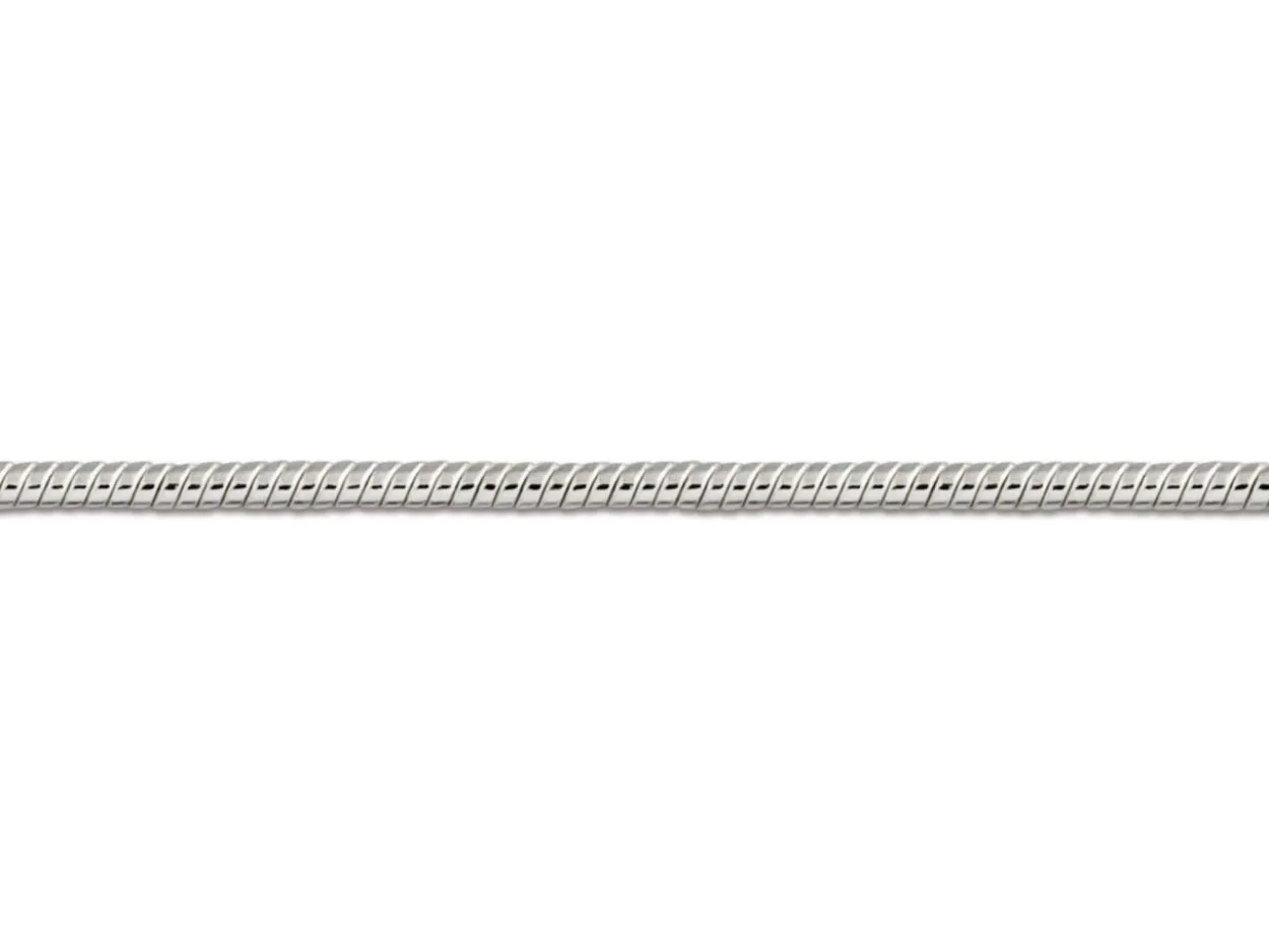 Sterling Silver 0.9mm Mini Round Snake Chain 20"/50cm Unhallmarked 100% Recycled Silver