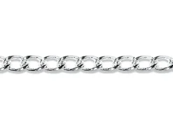 Sterling Silver 2.3mm Open Round Curb Chain Loose Unhallmarked