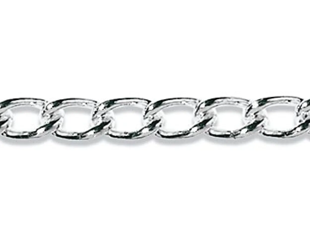 Sterling Silver 2.0mm Open Round Curb Chain Loose Unhallmarked