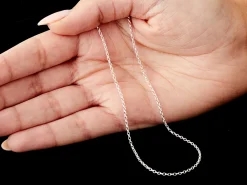 Sterling Silver 1.7mm Oval Belcher Chain 20