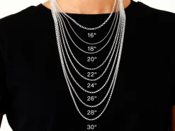 Sterling Silver 1.7mm Oval Belcher Chain 16