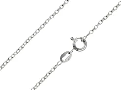 Sterling Silver 1.7mm Oval Belcher Chain 22"/55cm Unhallmarked 100% Recycled Silver