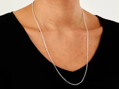Sterling Silver 2.5mm Oval Belcher Chain 24