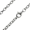 Sterling Silver 3.0mm Oval Belcher Chain 20"/50cm Hallmarked, 100% Recycled Silver