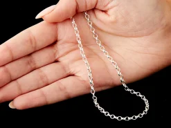 Sterling Silver 3.0mm Oval Belcher Chain 20