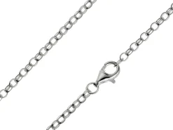 Sterling Silver 2.5mm Oval Belcher Chain 30"/76cm Hallmarked, 100% Recycled Silver