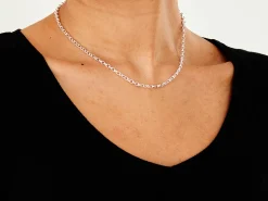 Sterling Silver 3.0mm Oval Belcher Chain 16