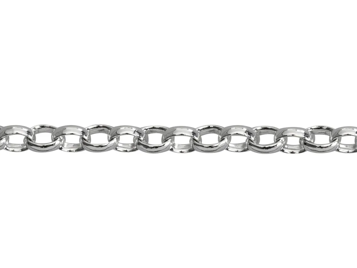 Sterling Silver 2.8mm Oval Belcher Chain Loose Unhallmarked 100% Recycled Silver