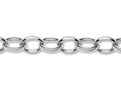 Sterling Silver 6.5mm Oval Belcher Chain Loose Unhallmarked 100% Recycled Silver