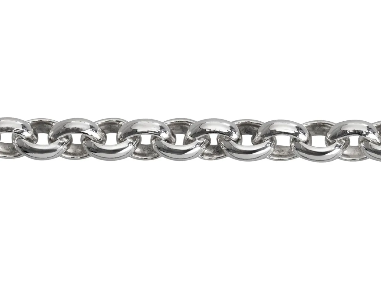 Sterling Silver 5.0mm Oval Belcher Chain Loose Unhallmarked 100% Recycled Silver