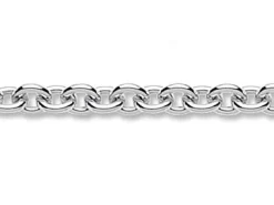 Sterling Silver 4.0mm Oval Trace Chain Loose Unhallmarked 100% Recycled Silver