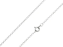 Sterling Silver 1.7mm Oval Trace Chain 20"/50cm Unhallmarked 100% Recycled Silver