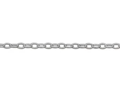 Sterling Silver 1.3mm Oval Trace Chain 22