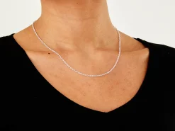 Sterling Silver 2.3mm Oval Trace Chain 18