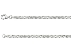 Sterling Silver 3.0mm Oval Trace Chain 18"/45cm Unhallmarked 100% Recycled Silver
