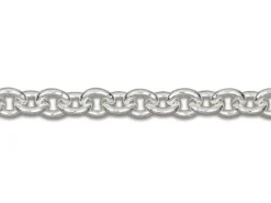 Sterling Silver 3.0mm Oval Trace Chain 18