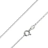 Sterling Silver 1.6mm Oval Trace Chain 22"/55cm Unhallmarked 100% Recycled Silver