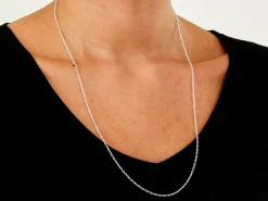 Sterling Silver 1.9mm Oval Trace Chain 24