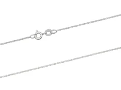 Sterling Silver 1.2mm Oval Trace Chain 18"/45cm Unhallmarked