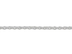Sterling Silver 1.2mm Oval Trace Chain 18